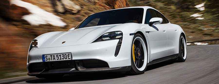 سریع ترین خودروهای هیبریدی جهان Porsche Taycan Turbo S