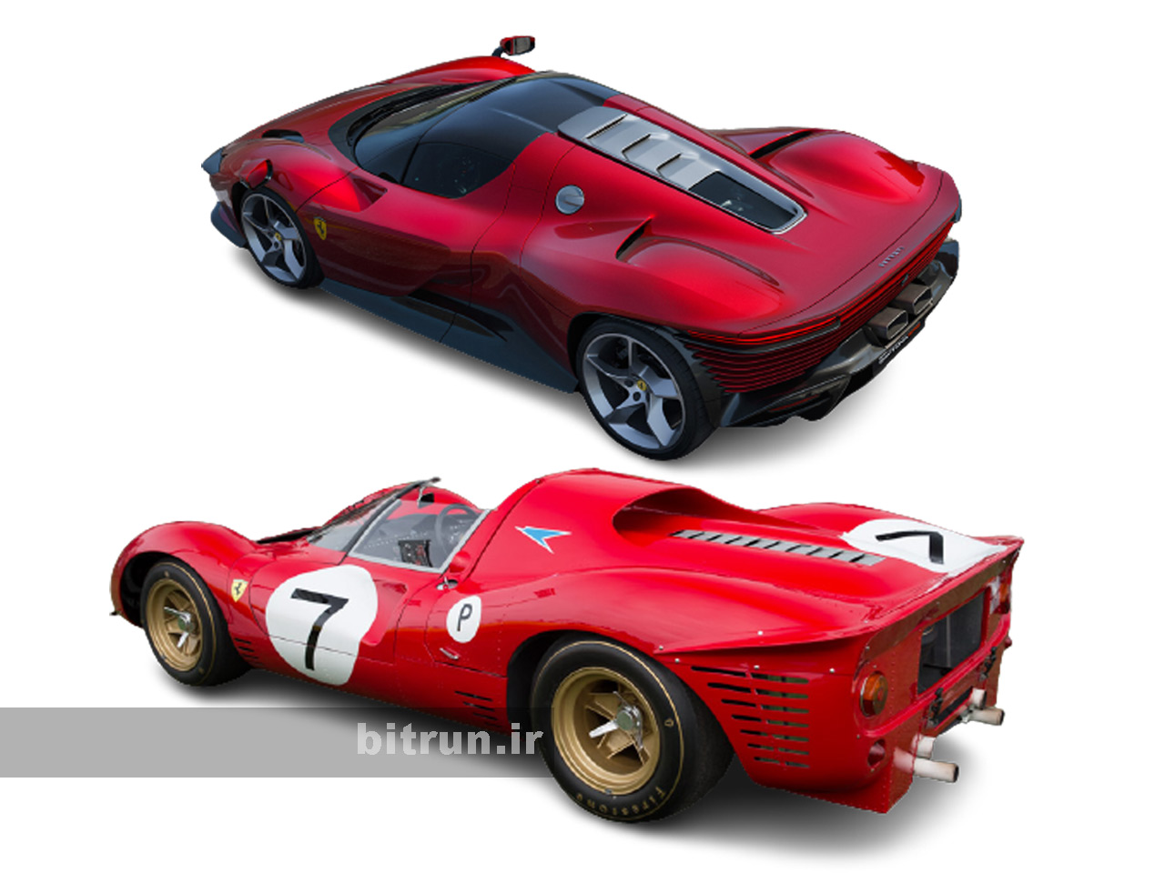 مقایسه طراحی بدنه فراری Daytona SP3 و 330 P4